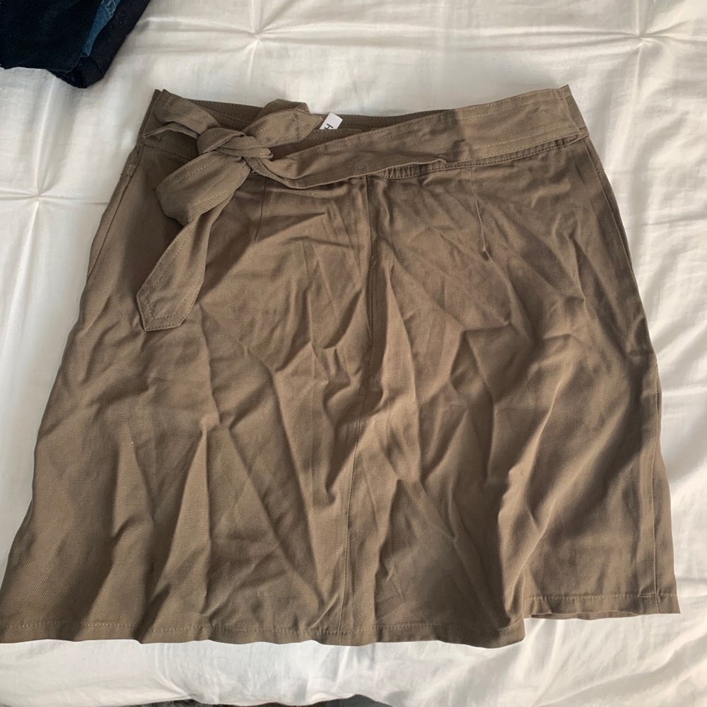 Olive green skirt